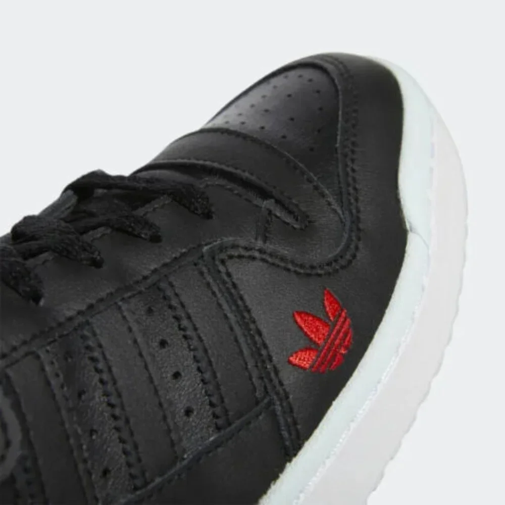 Adidas Forum Low Mens Casual Sneaker Shoes Black White HQ4536 NEW Multi Sz - Picture 8 of 8